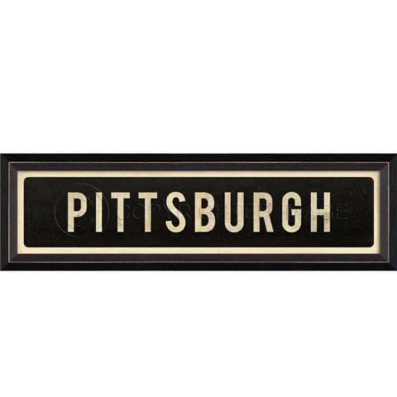Street Sign Wall Decor-Pittsburgh