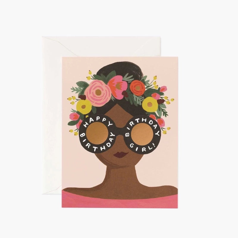 Rifle Paper Co. Flower Crown Birthday Girl Birthday Card