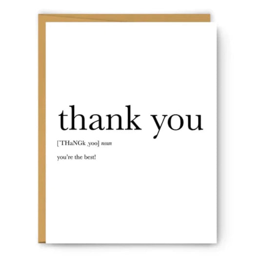 Thank You - Thank You Card